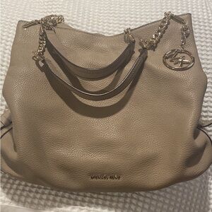 Michael Kors Tan Shoulder Bag with Chain Straps